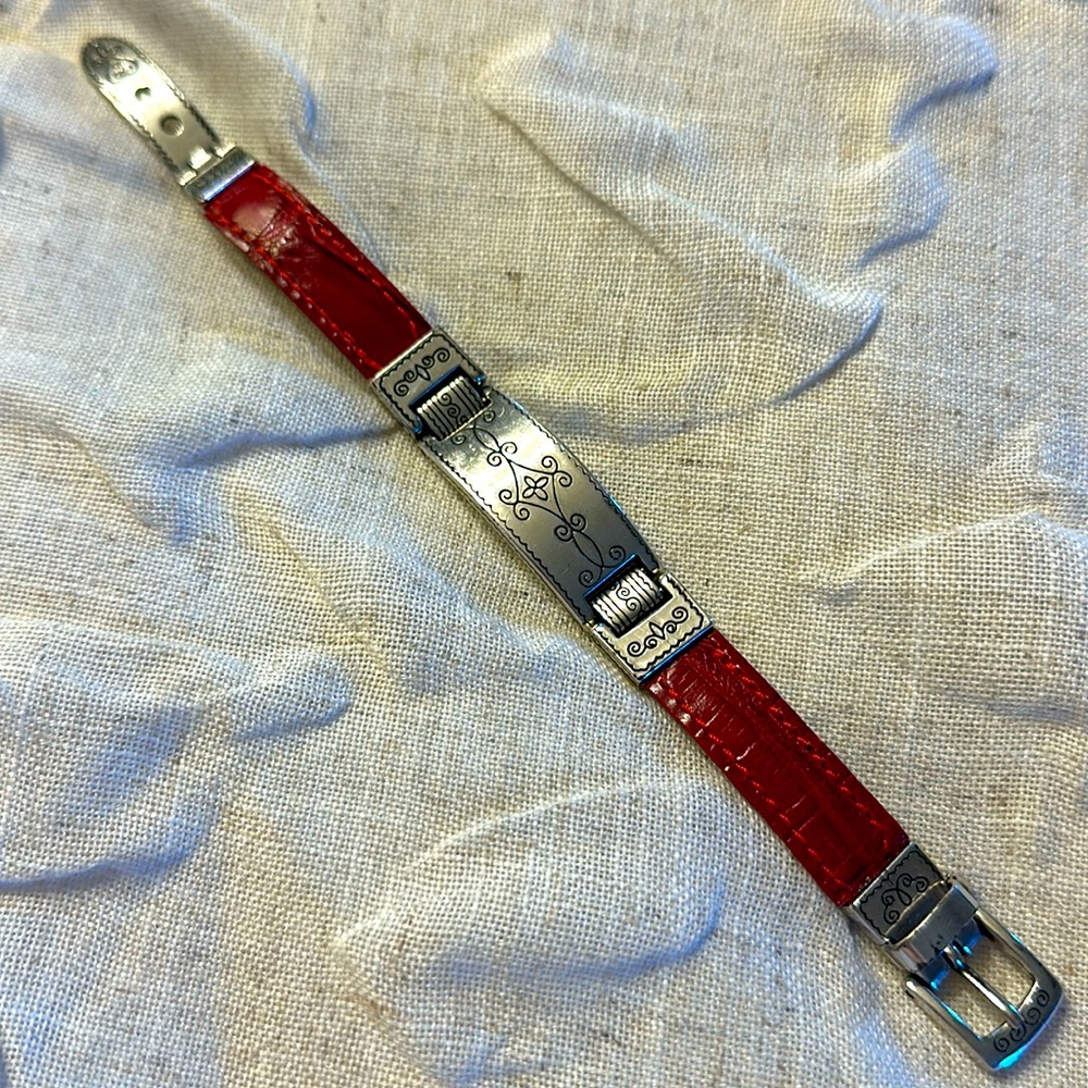 Brighton bracelet with red leather